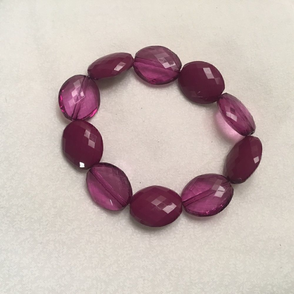 Light and Dark Acrylic Purple Bracelet